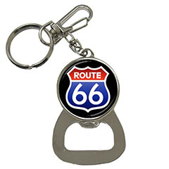 Bottle Opener Keychain : Route 66