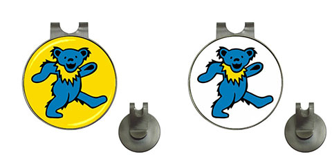 Golf Ball Marker Hat Clips : The Grateful Dead - Dancing Bear (Blue)