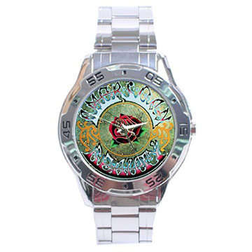 Chrome Dial Watch : The Grateful Dead - American Beauty