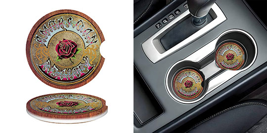 Ceramic Car Coasters : Grateful Dead - American Beauty