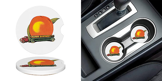 Ceramic Car Coasters : The Allman Brothers Band - Eat a Peach