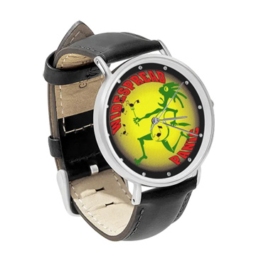 Black Leather Silver Watch : Widespread Panic - Note Eater