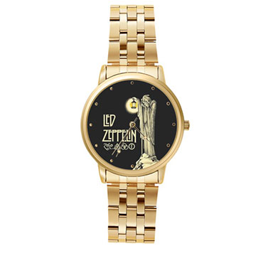 Casual Gold-Tone Watch : Led Zeppelin 4 Symbols - Hermit