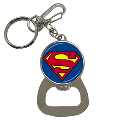 Bottle Opener Keychain : Superman Shield
