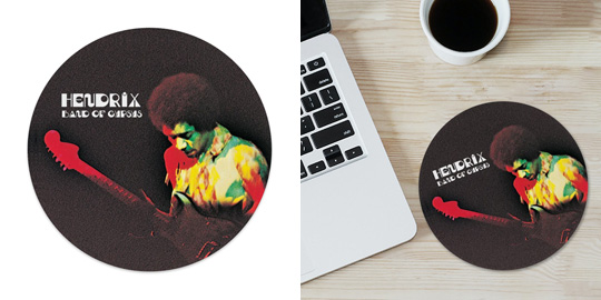 Mousepad (Round) : Jimi Hendrix - Band of Gypsys