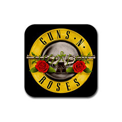 Square Rubber Coasters : Guns N' Roses
