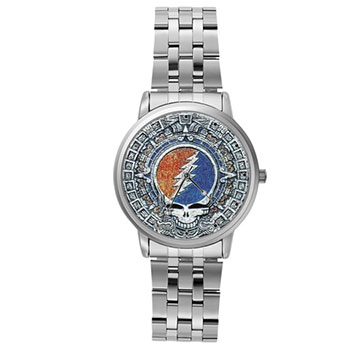 Casual Silver-Tone Watch : The Grateful Dead - Aztec - Steal Your Face