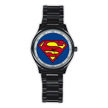 Casual Black Watch : Superman Shield