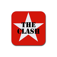 Square Rubber Coasters : The Clash