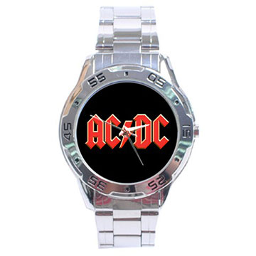 Chrome Dial Watch : AC/DC