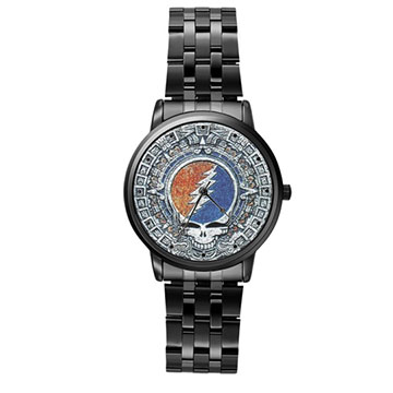 Casual Black-Tone Watch : The Grateful Dead - Aztec - Steal Your Face