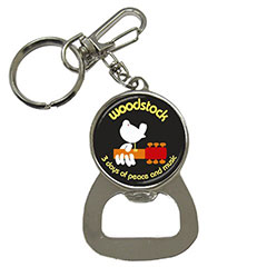 Bottle Opener Keychain : Woodstock - 3 Days of Peace and Music