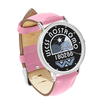 Pink Leather Silver Watch : USCSS Nostromo (ALIEN Film)