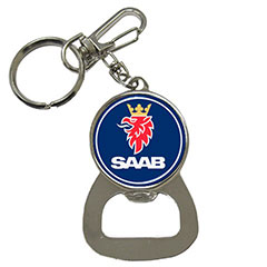 Bottle Opener Keychain : Saab