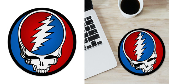Mousepad (Round) : Grateful Dead - Steal Your Face