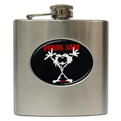 Liquor Hip Flask : Pearl Jam - Stickman
