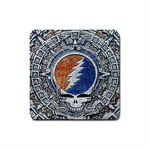 Coasters (4 Pack - Square) : Grateful Dead - Aztec - Steal Your Face