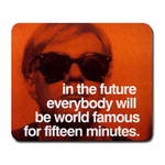 Mousepad : Andy Warhol - Photo Quote (Orange)