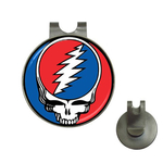 Golf Hat Clip with Ball Marker : Grateful Dead - Steal Your Face