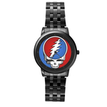 Casual Black-Tone Watch : Grateful Dead - Steal Your Face