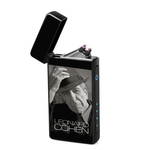 Lighter : Leonard Cohen (front, open lid)