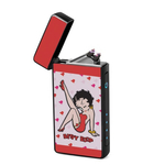 Lighter : Betty Boop - Hearts (front, open lid)