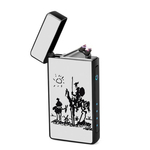 Lighter : Pablo Picasso - Don Quixote (front, open lid)