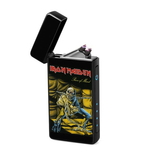 Lighter : Iron Maiden - Piece of Mind (front, open lid)