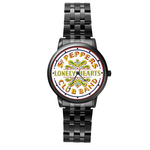 Casual Black-Tone Watch : The Beatles - Sgt. Pepper's Lonely Hearts Club Band