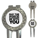 Golf Divot Repair Tool : May The Force Be With You - Star Wars (white-black)