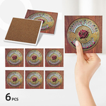 Square Ceramic Coasters : Grateful Dead - American Beauty
