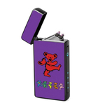 Lighter : Grateful Dead - Dancing Bear - Red (front, open lid)