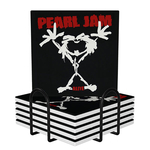 Square Ceramic Coasters : Pearl Jam - Stickman - Alive