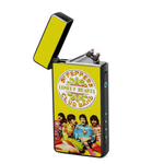 Lighter : The Beatles - Sgt. Pepper's Lonely Hearts Club Band (front, open lid)