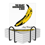 Square Ceramic Coasters : Velvet Underground & Nico - Andy Warhol