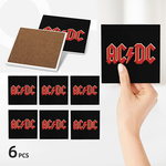 Square Ceramic Coasters : AC/DC