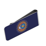 Money Clip (silver) : Grateful Dead - Steal Your Face - Flaming Sun
