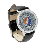Watch : Grateful Dead - Aztec - Steal Your Face (black leather strap, silver case)