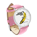 Watch : Velvet Underground & Nico - Andy Warhol (pink leather strap, silver case)