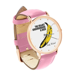 Watch : Velvet Underground & Nico - Andy Warhol (pink leather strap, rose gold case)