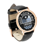 Watch : USCSS Nostromo (black leather strap, rose gold case)