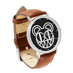 Watch : Radiohead (brown leather strap, silver case)
