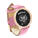 Watch : Motorhead (pink leather strap, rose gold case)