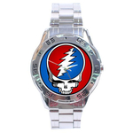 Chrome Dial Watch : Grateful Dead - Steal Your Face