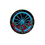 Golf Ball Marker : Grateful Dead - The Wheel (black)