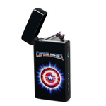 Lighter : Captain America (front, open lid)