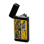Lighter : Muhammad Ali - Float Like a Butterfly, Sting Like a Bee (front, open lid)