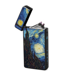 Lighter : Vincent Van Gogh - Starry Night (front, open lid)
