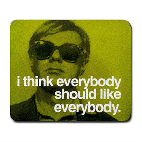 Mousepad : Andy Warhol - Photo Quote (Green)