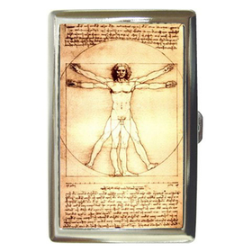 Cigarette Case : Leonardo da Vinci - Vitruvian Man